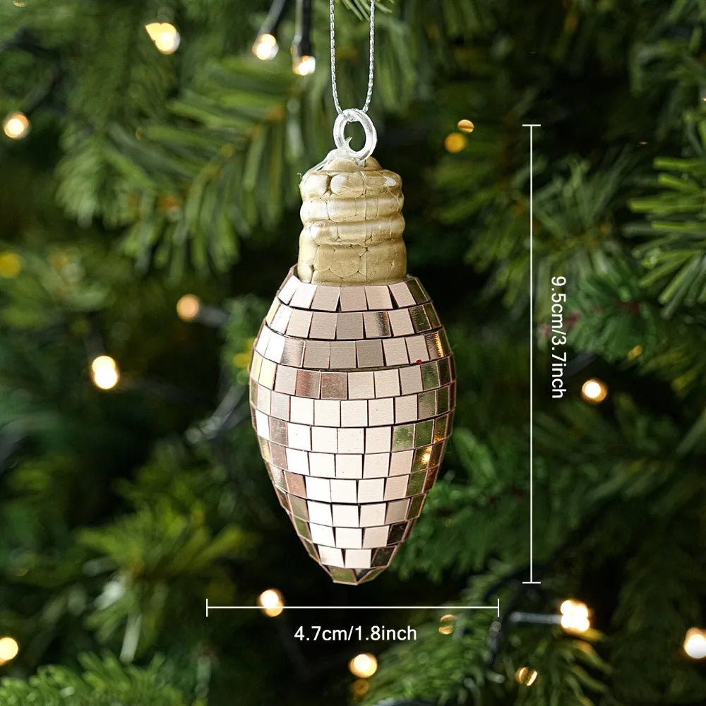 Mirror Disco Ball Christmas Ornament – Hanging Pendant Decor