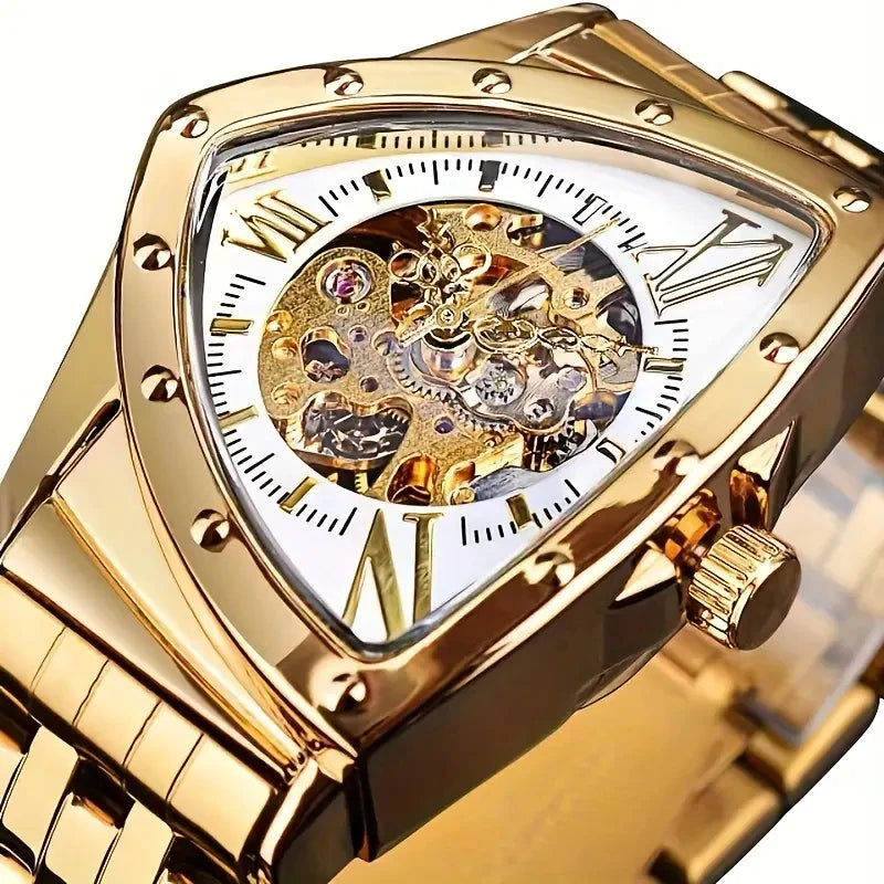 Triangle Automatic Mechanical Watch – Luxury Men's Timepiece