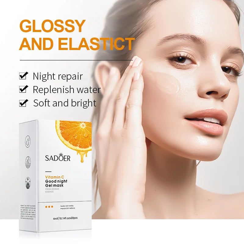 SADOER Sleeping Facial Mask – Hydrating & Brightening 20 pcs
