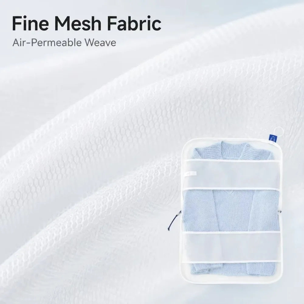 Zipper Laundry Mesh Bag – Large Capacity Clothes Protector