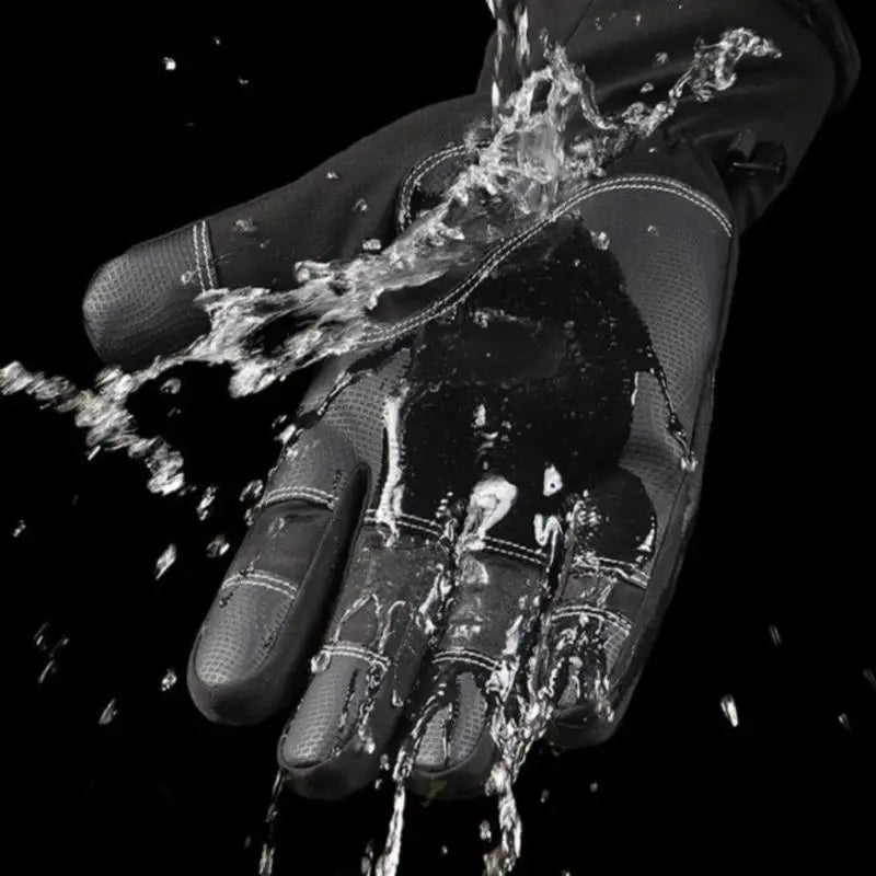 Winter Fishing Gloves 2-Finger Flip Waterproof Fleece Cycling