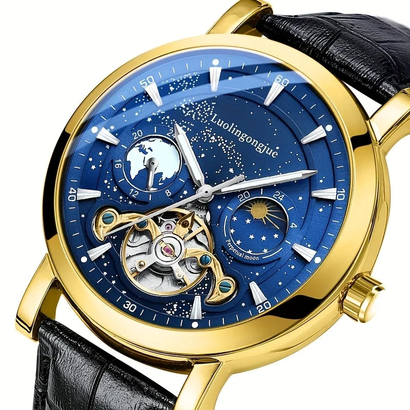 Tourbillon Skeleton Automatic Mechanical Watch for Men | Luxury