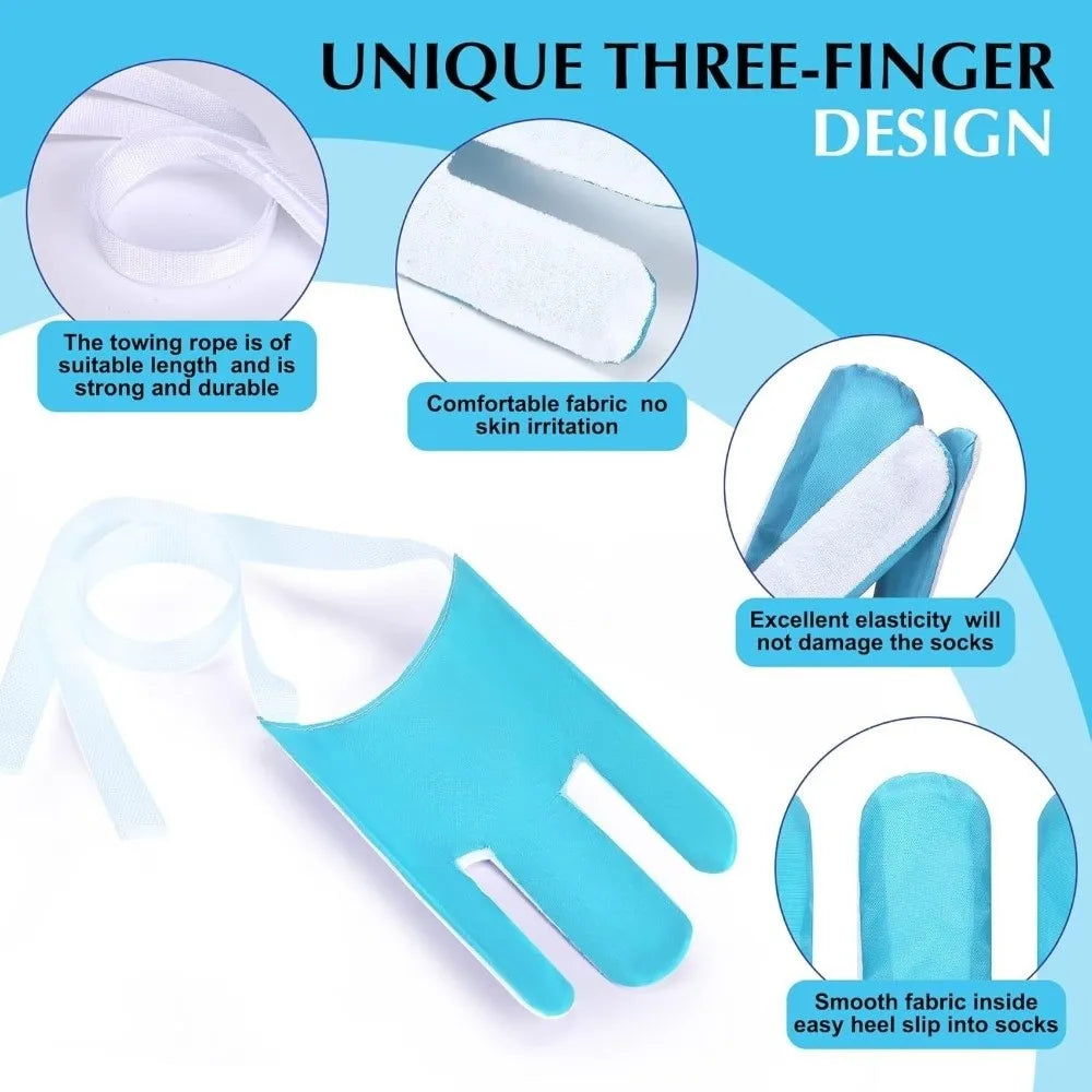 Sock Dressing Aid Tool – No-Bend Sock Helper with Cords