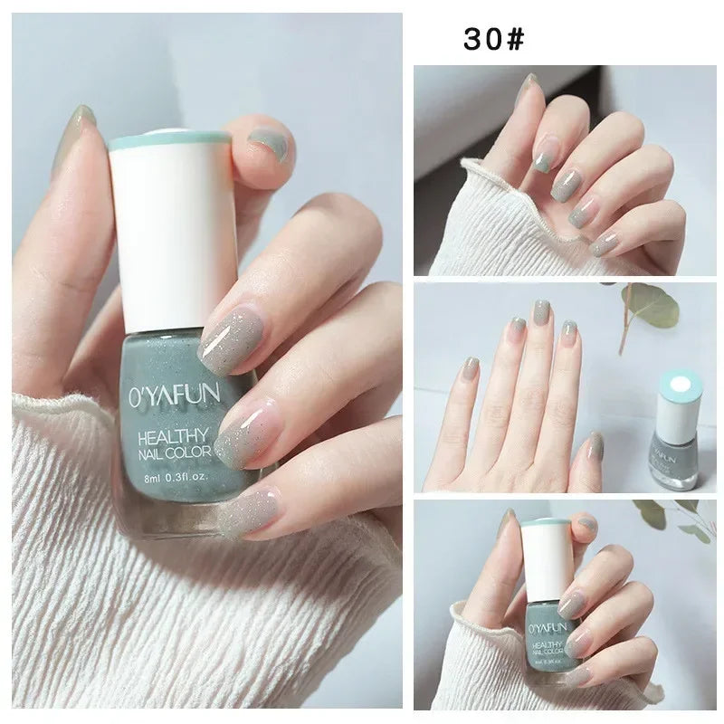 40 Autumn Brown Shades Water-Based Peel Off Gel Nail Polish