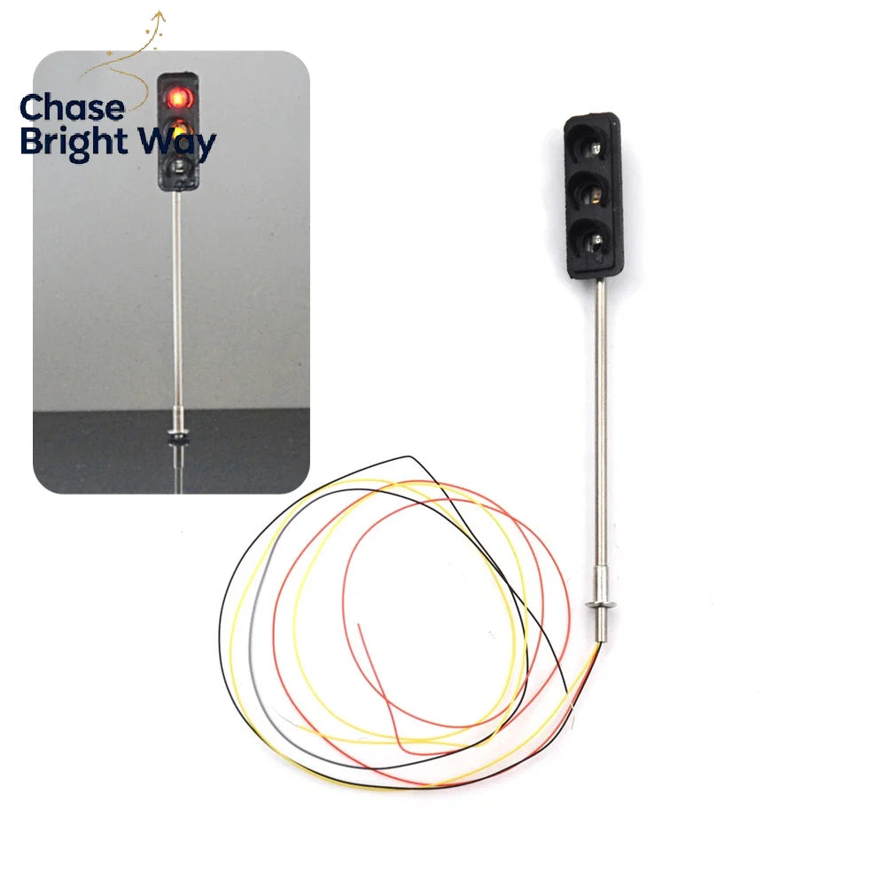 HO OO Scale LED Traffic Light Signal – Model Train Decor