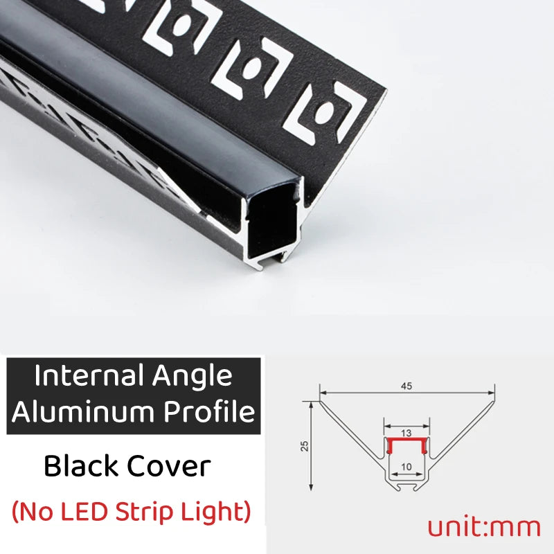 Rimless LED Aluminum Profile – Embedded Ceiling Drywall Channel