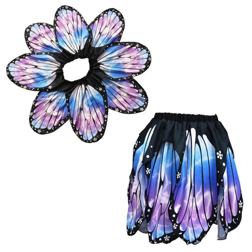 Kids Butterfly Wings Cape – Chiffon Costume Shawl for Parties