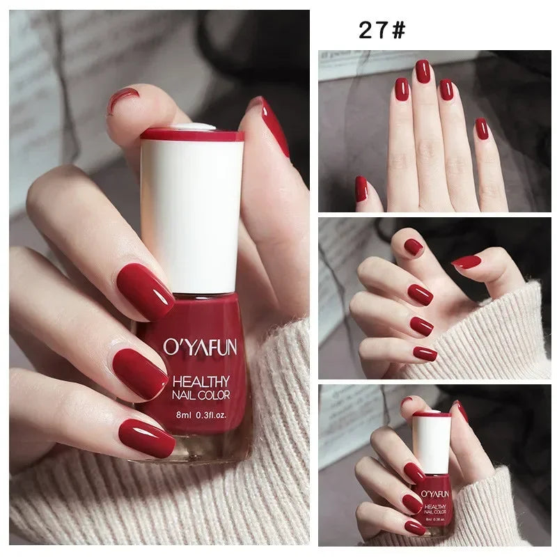 40 Autumn Brown Shades Water-Based Peel Off Gel Nail Polish