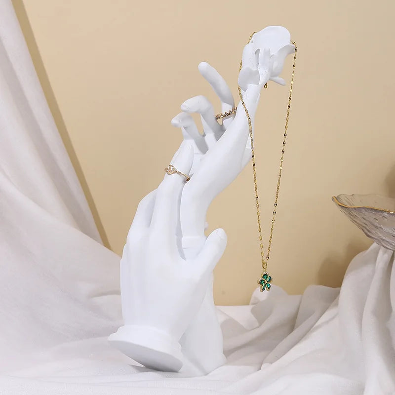 Resin Abstract Art Jewelry Display Bust & Mannequin Head Stand