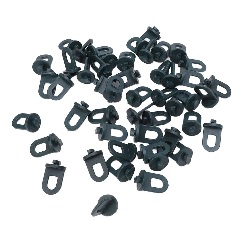 50-Pack Plastic Greenhouse Hooks – Multifunctional Plant Clips