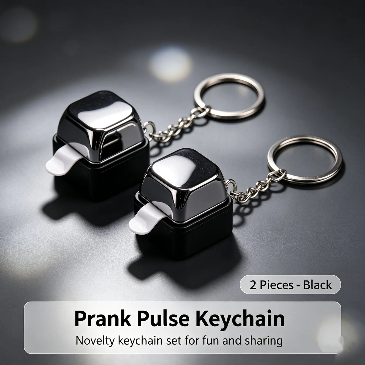 Electric Shock Prank Keychain – Novelty Trick Button Toy