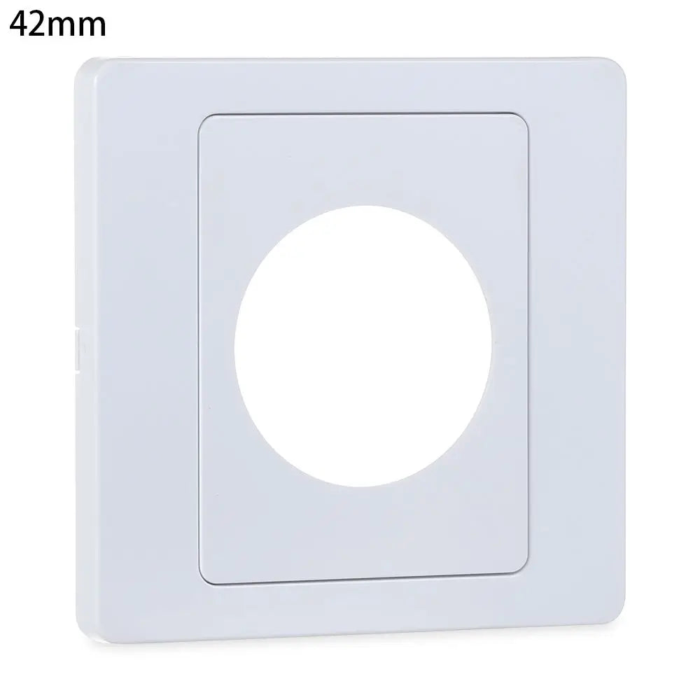 Wall Blank Panel Cable Cover with Outlet Hole & Rubber Pad
