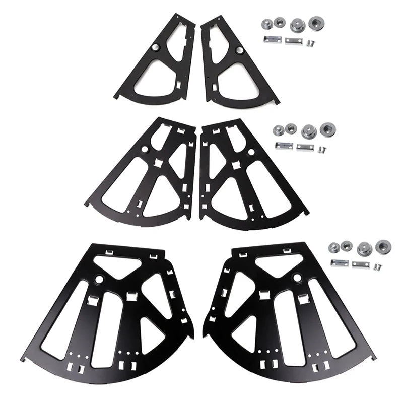 Steel Shoe Cabinet Flip Hinges 2-Pack | Rack Shelf Hardware