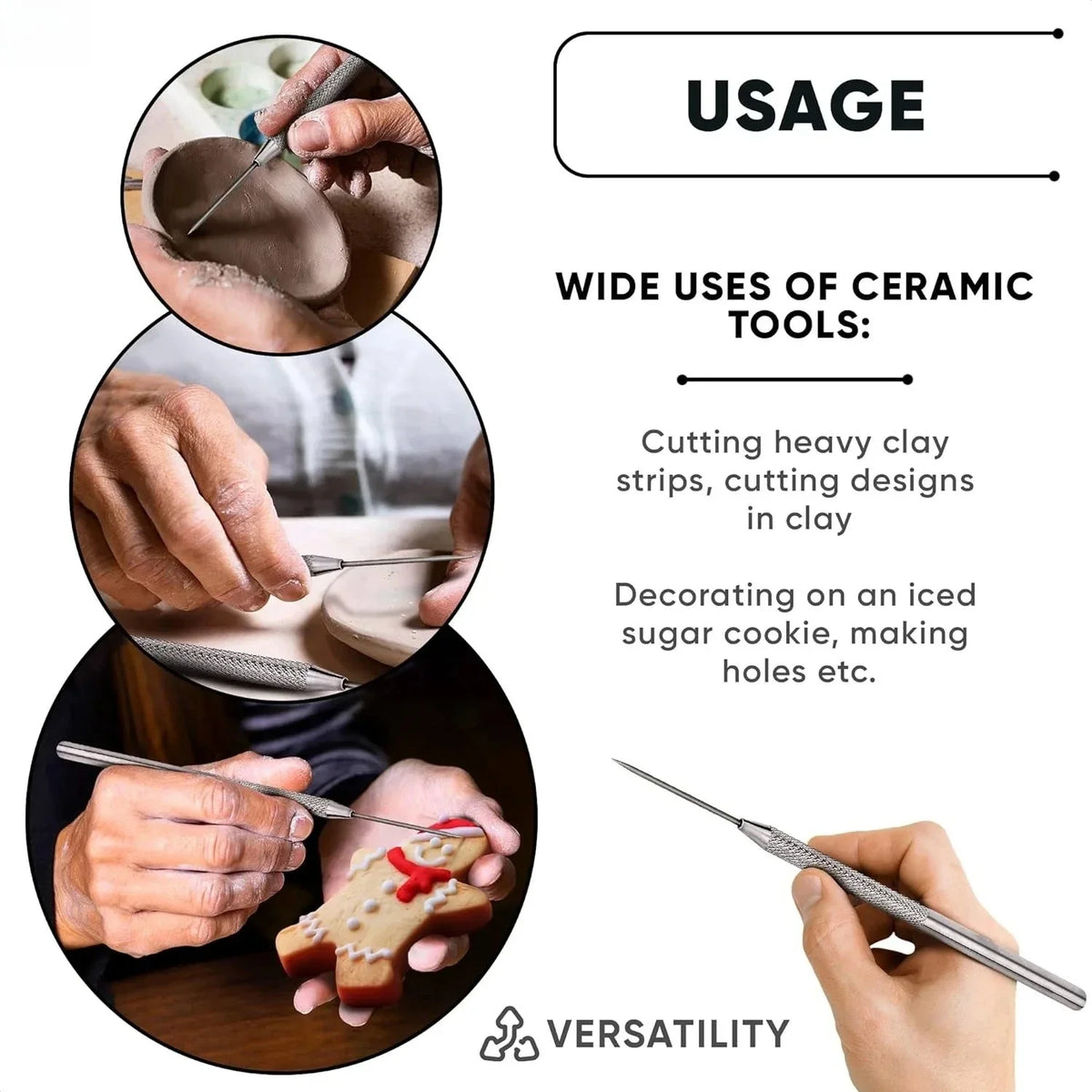 Clay Sculpting Tools Set – Stainless Steel Pottery Needles