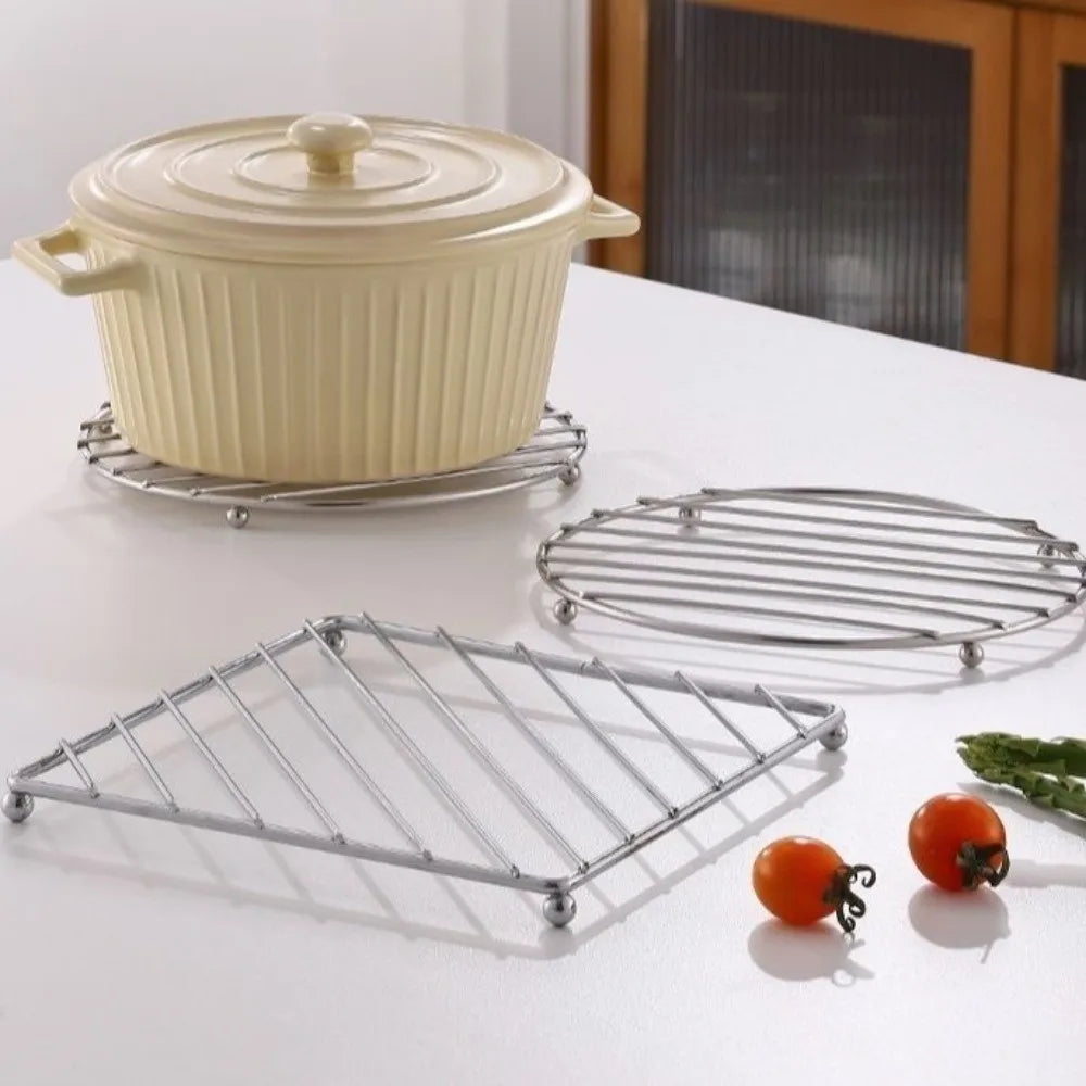 Stainless Steel Pot Holder – Non-Slip Heat Resistant Trivet Mat
