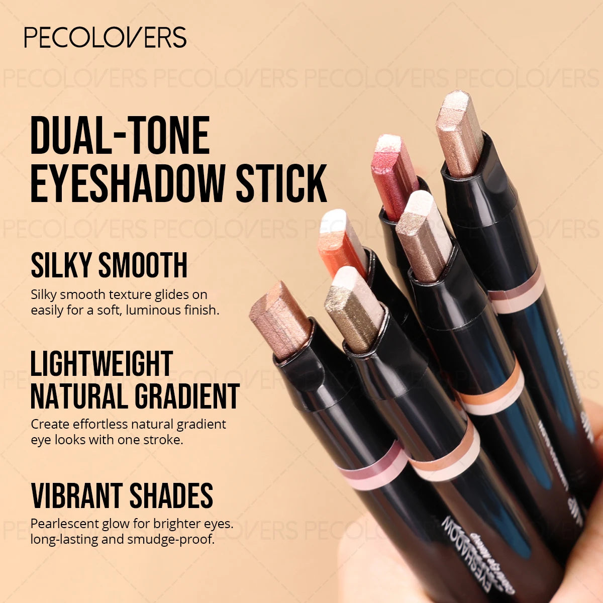 SAMMY Two-Tone Eyeshadow Stick – Coral & Bronze Eye Definer