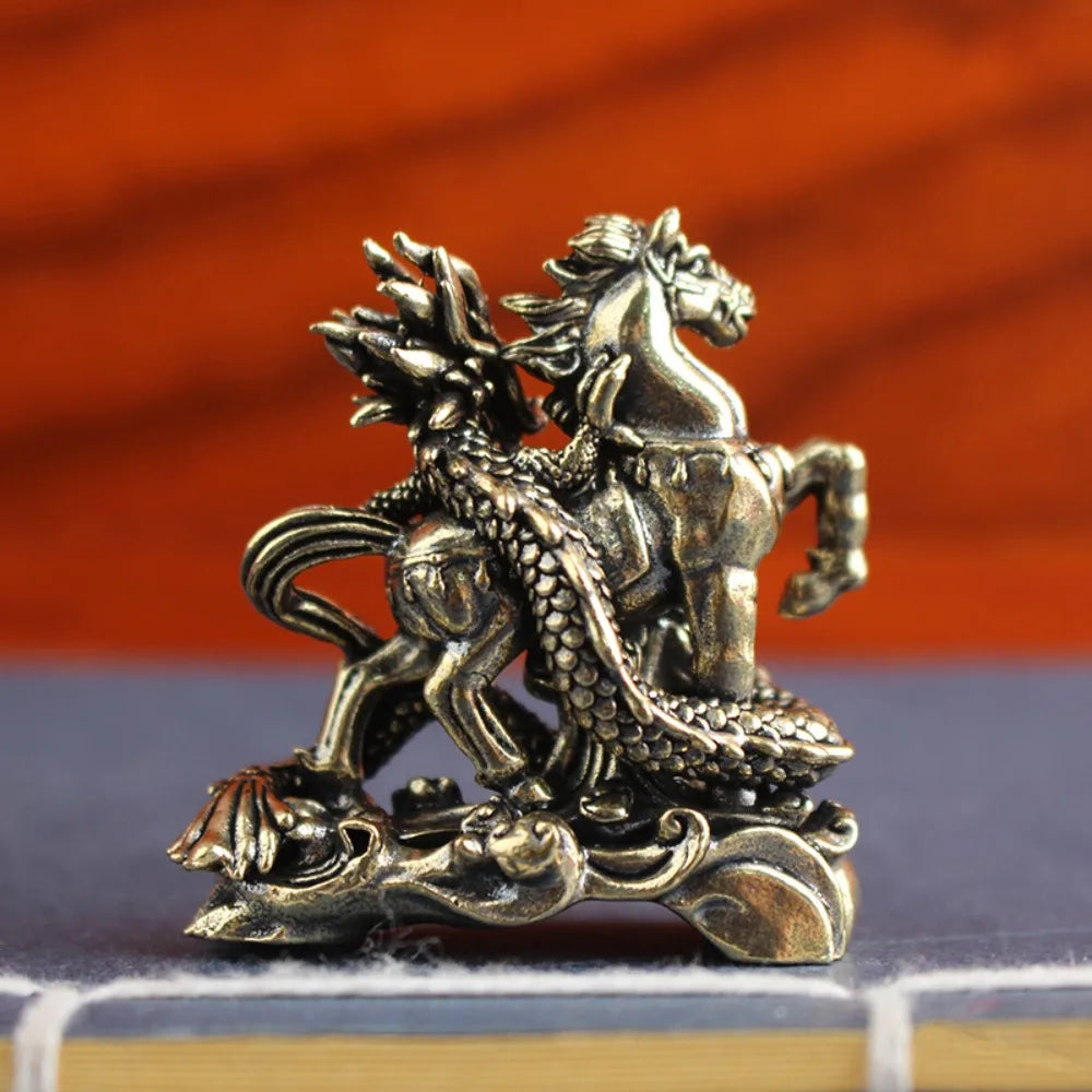 Brass Zodiac Horse Figurine – 2026 Year of the Horse Décor