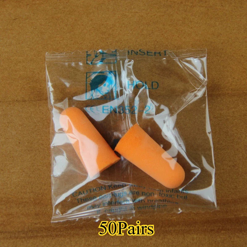 Soft Foam Earplugs 20/50 Pairs – Sleep, Travel & Noise Block