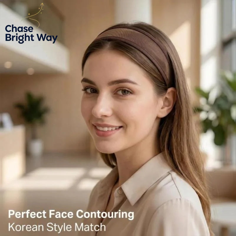 Wide Breathable Mesh Headband – Non-Slip Soft Lightweight Wrap
