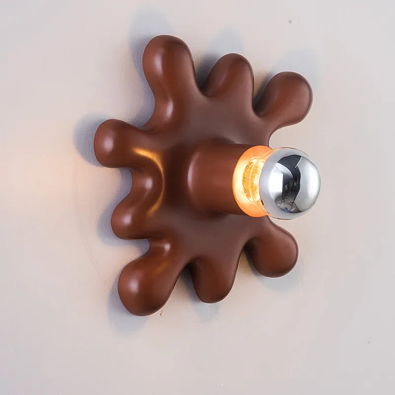 Sunflower Wall Lamp – Floral E14 Resin Sconce | Home Décor