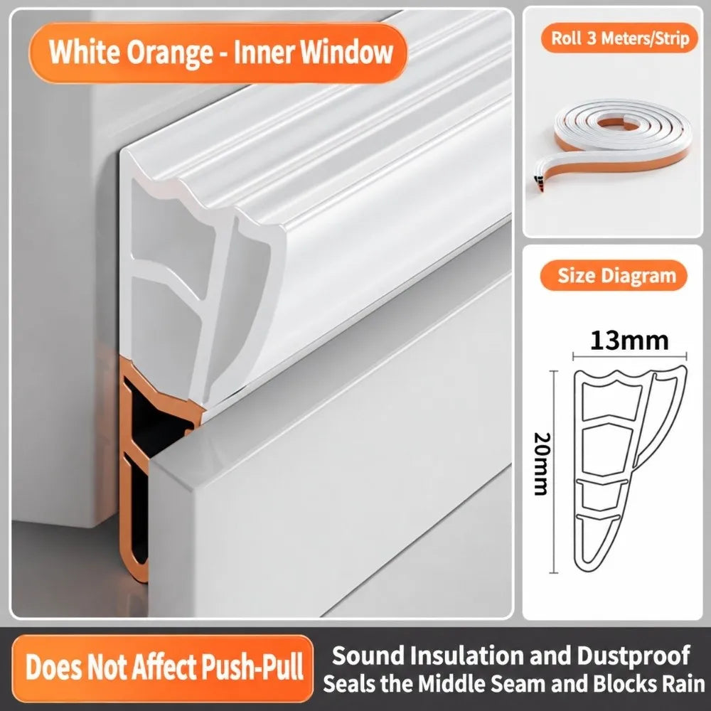 TPE Sliding Window Seal Strip – Weatherstripping Draft Guard