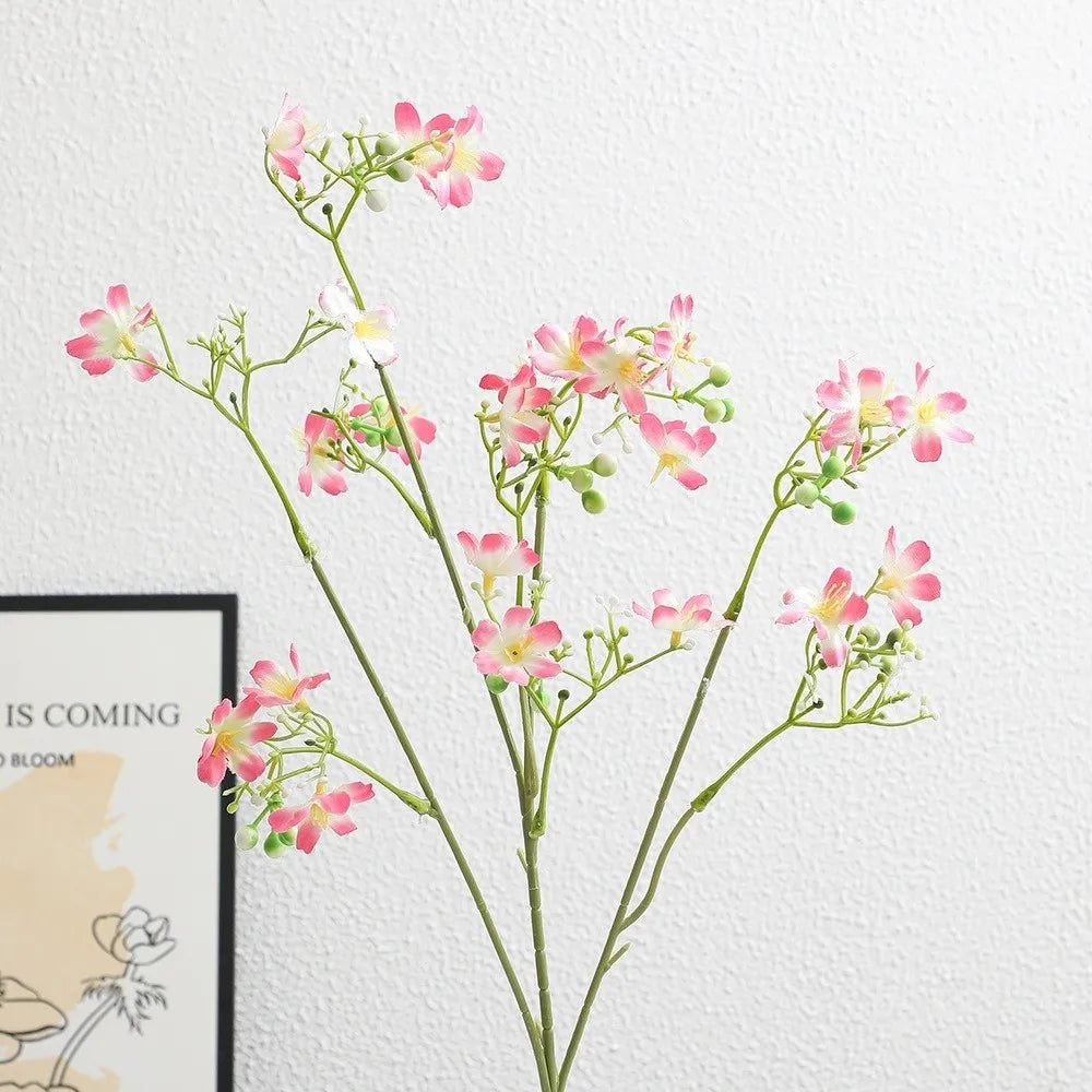 Pink Artificial Baby's Breath Silk Fake Flower – 67cm Stem