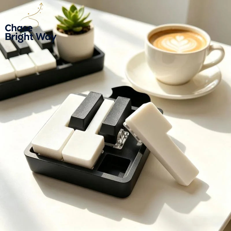 Mini Piano Keyboard Fidget Clicker Keychain Toy – 3D PLA
