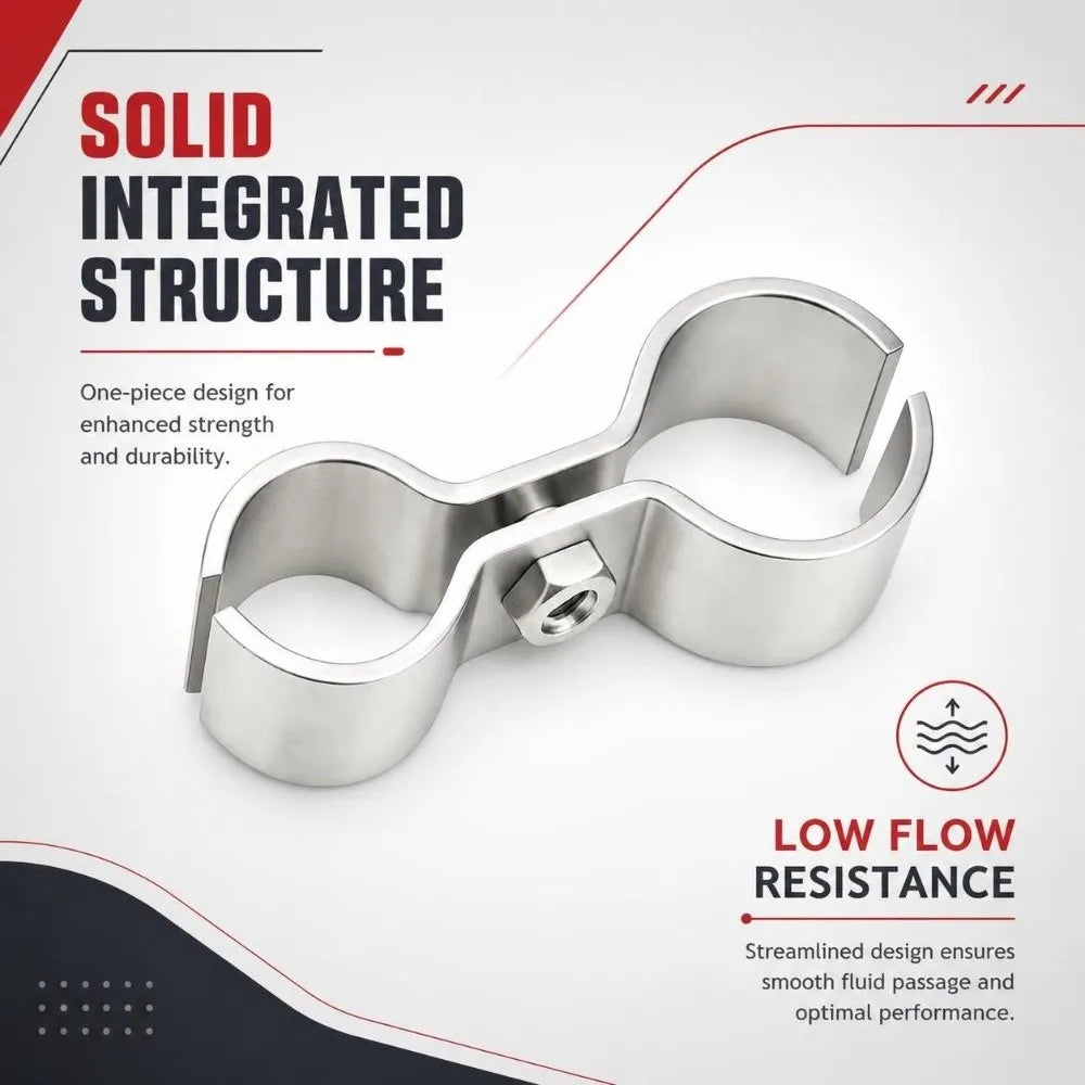 Double Tube Pipe Clamp – Zinc Plated Twin Hose Fastener