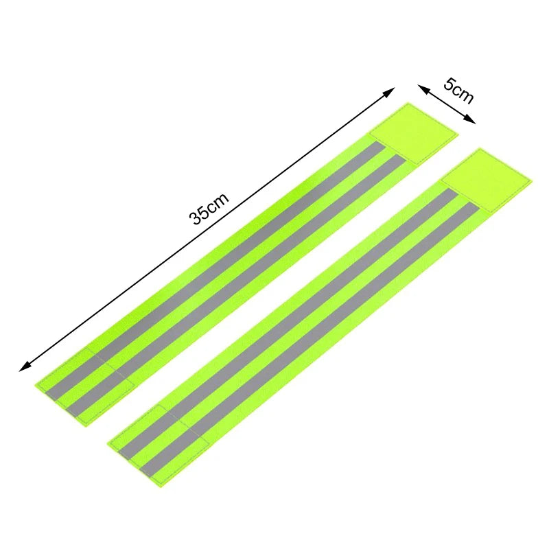 Reflective Elastic Safety Bands – Arm, Wrist & Ankle Straps (2-Pack)