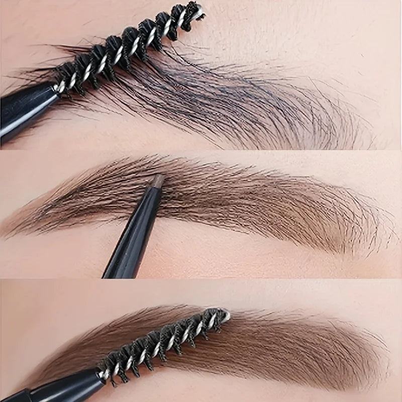 Waterproof Double-Ended Eyebrow Pencil – Ultra-Fine Tip & Spoolie