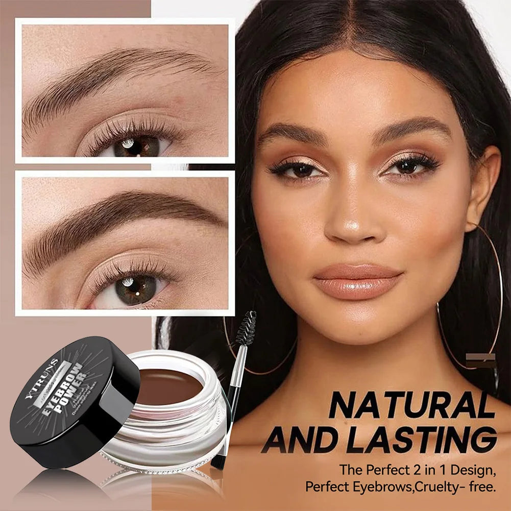 YTRUNS 6-Color Eyebrow Gel Set with Brush – Waterproof Tinted