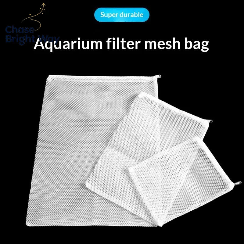 Reusable Aquarium Filter Media Bags with Zipper | Fine Mesh