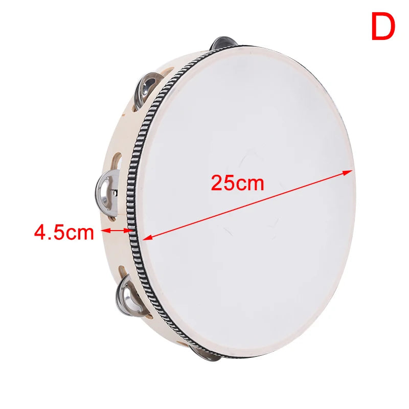 Children's Tambourine Drum – Sheepskin Educational Music Toy
