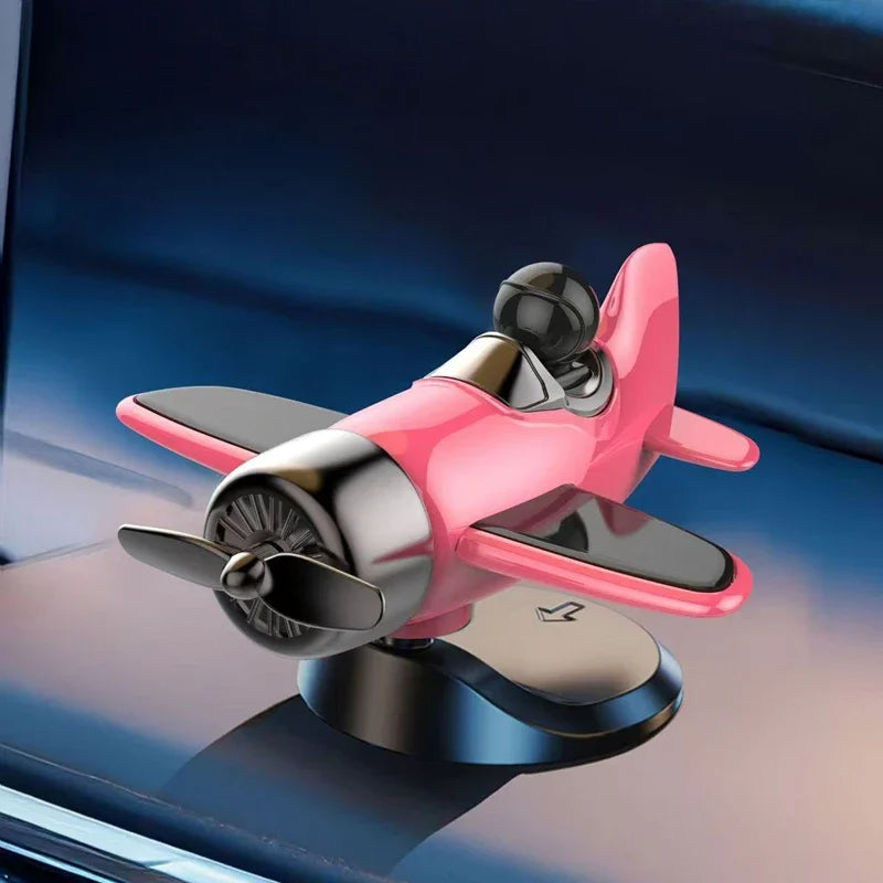 Solar Rotating Airplane Car Dashboard Ornament | 360° Spin