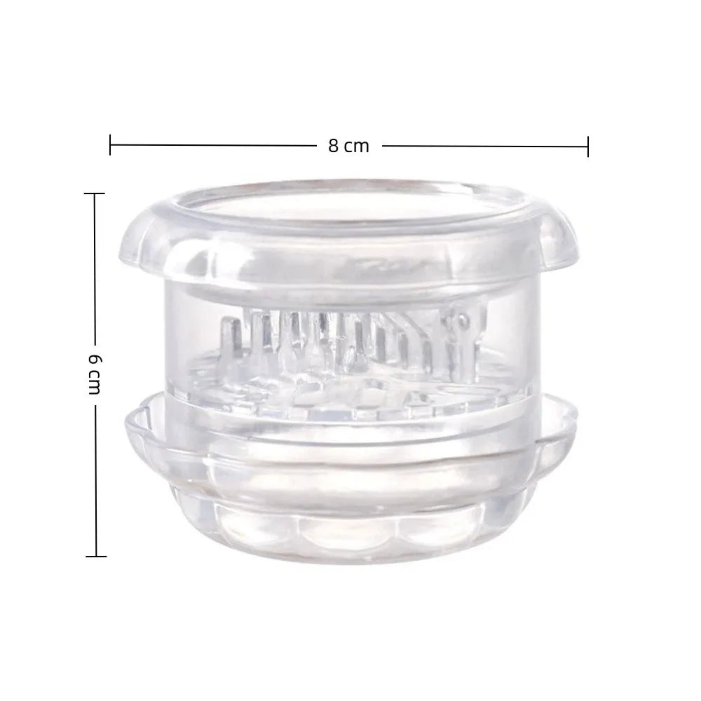 Transparent Garlic Press & Ginger Masher – Manual Kitchen Tool