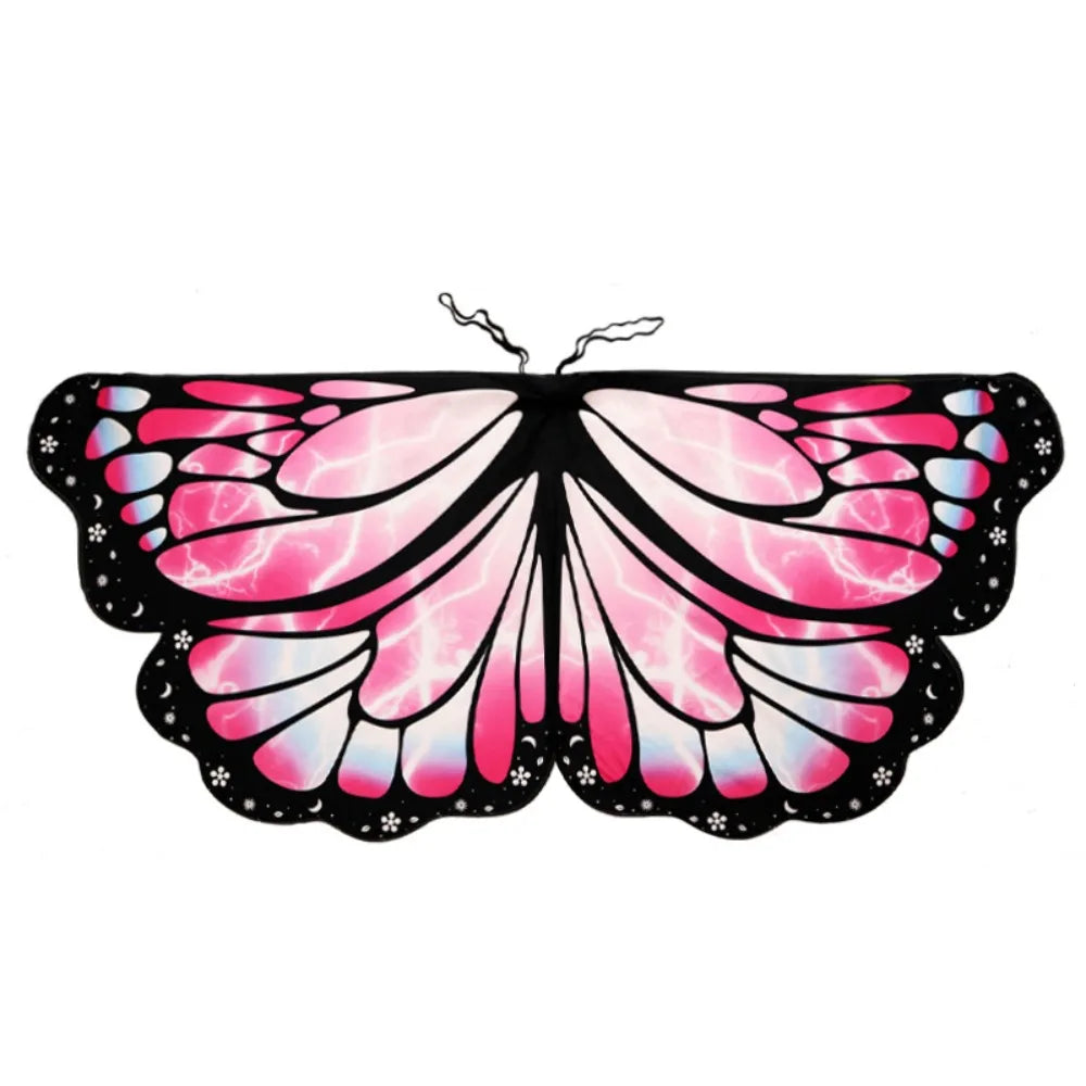 Kids Butterfly Wings Cape – Chiffon Costume Shawl for Parties