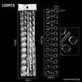 120-Piece Clear Nail Tips Set – DIY Practice & Color Chart
