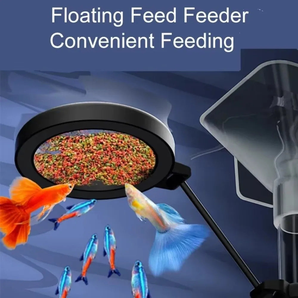 Retractable Aquarium Fish Feeding Tube – Anti-Scatter Dispenser