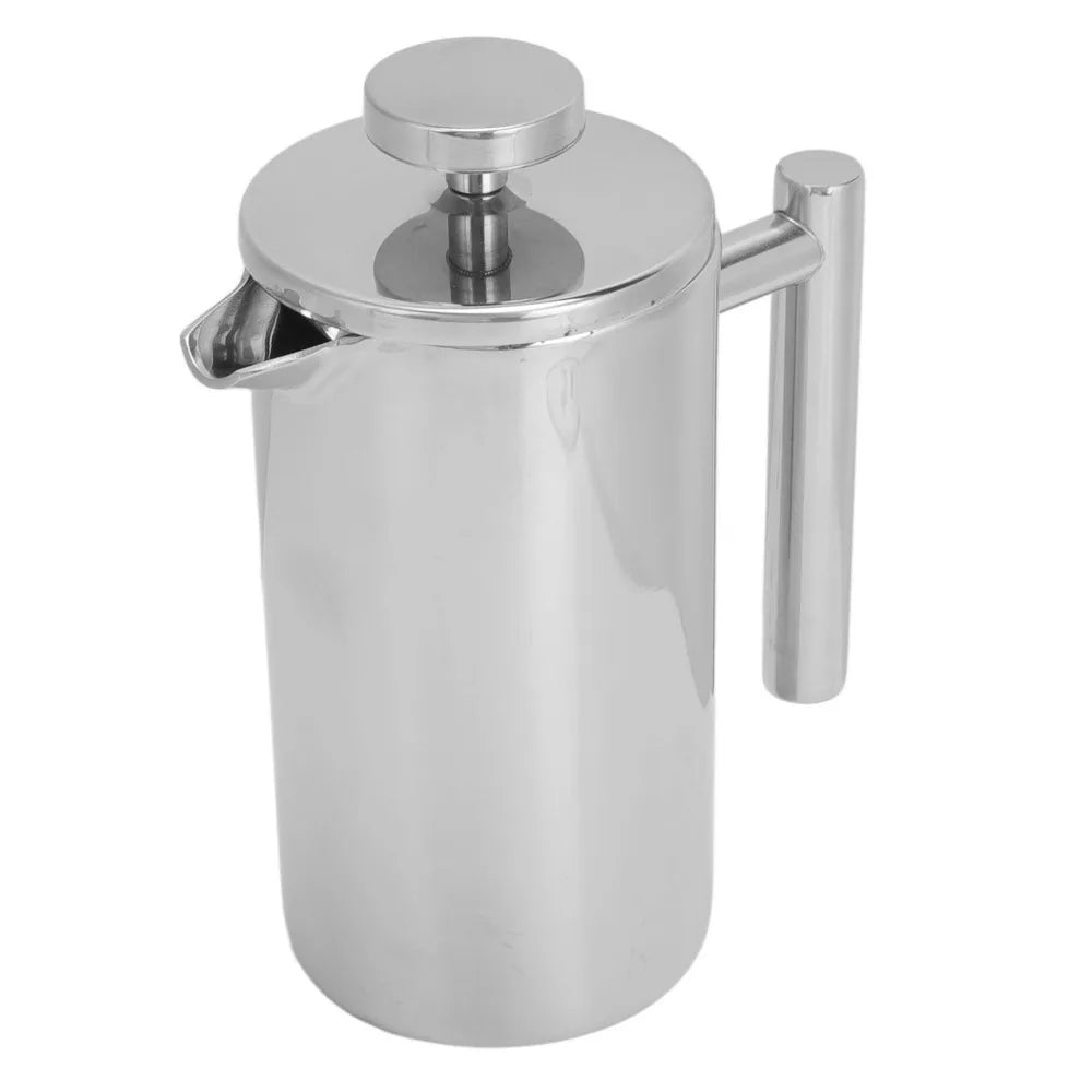 Stainless Steel French Press 27oz/34oz – Triple Filter Coffee Maker