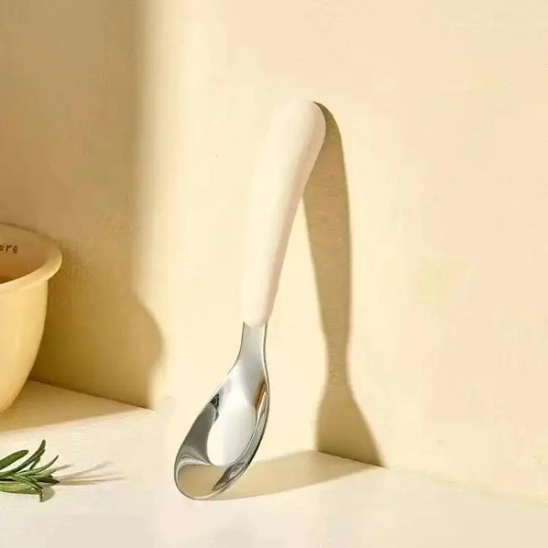 Baby Weaning Spoon – Food Grade Stainless Steel Flat Scoop