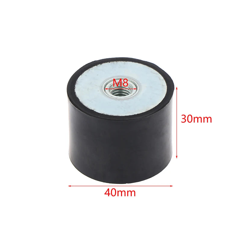 M4–M8 Rubber Anti-Vibration Mount Type DD Flat Base Damper