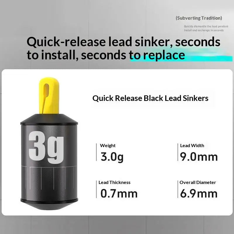 5-Pack Cylindrical Lead Fishing Weights – Adjustable Sinkers