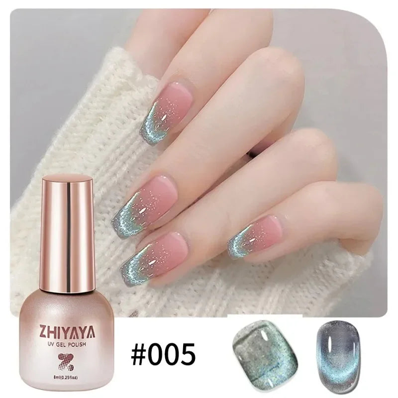 Handaiyan Black Cat Eye Magnetic Gel Nail Polish – 8ml