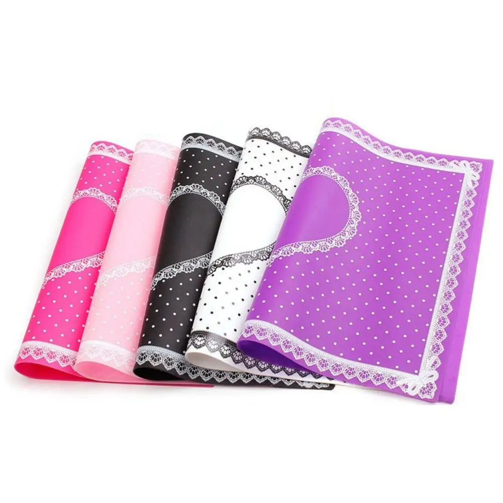 Silicone Nail Art Mat – Foldable Non-Slip Lace Hand Pillow Pad