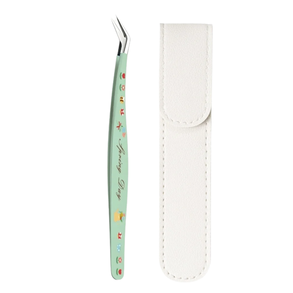 Stainless Steel Precision Tweezers – Cartoon Pattern Craft & Lash