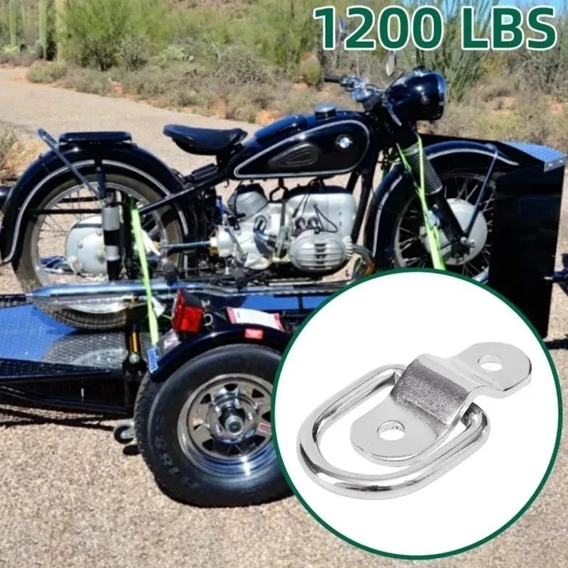 D-Ring Tie Down Anchors with Screws – Car Boat Trailer Cargo