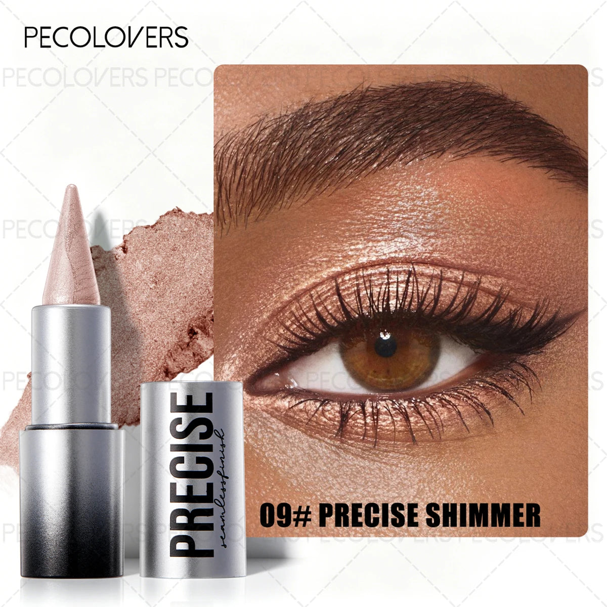 PECOLOVERS Matte Eyeshadow Palette & Waterproof Pencil Set