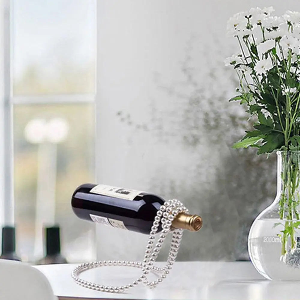 Pearl Necklace Floating Iron Wire Display Stand | Home Décor