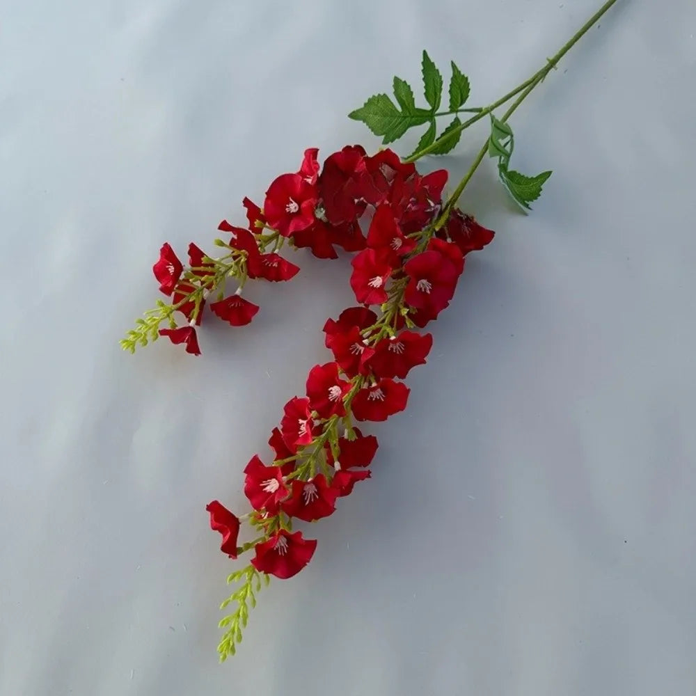 Pink Artificial Larkspur Silk Flower Stems – Faux Floral Bouquet