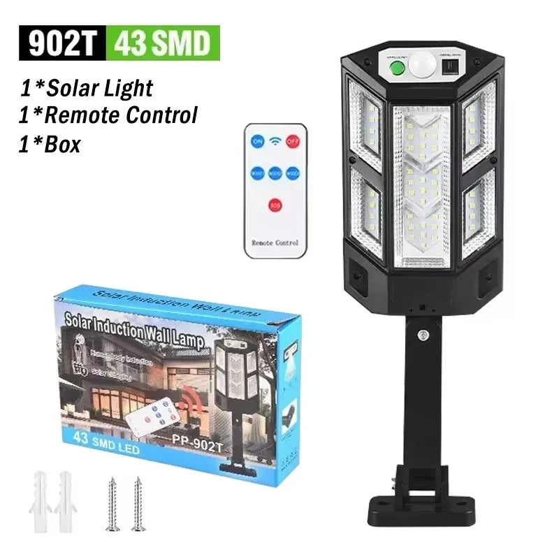 Solar LED Outdoor Light | Motion Sensor, 4 Modes, IP65, 9900LM